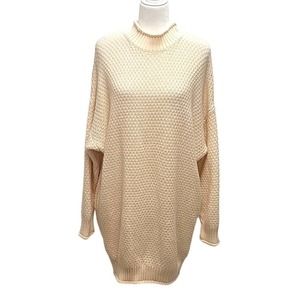 Cream Turtleneck Sweater